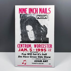 Nine Inch Nails - Centrum, Worcester 1995 Poster Reprint By Tribune Showprint